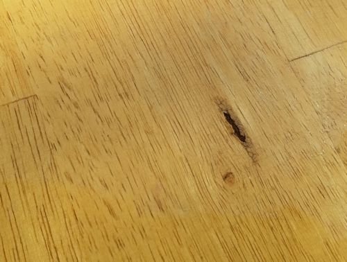  fill wood cracks in exterior table 