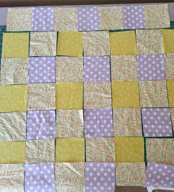 lay out blocks before sewing