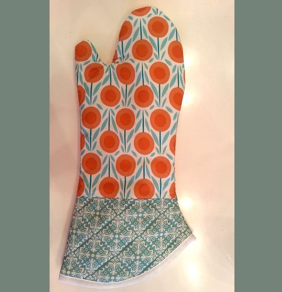 How to make a easy quilted oven mitt 