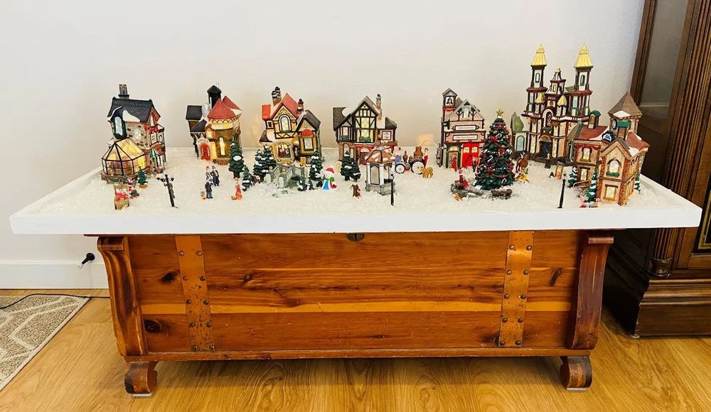 Platform To Hold Christmas Village — Spruce & Fjell