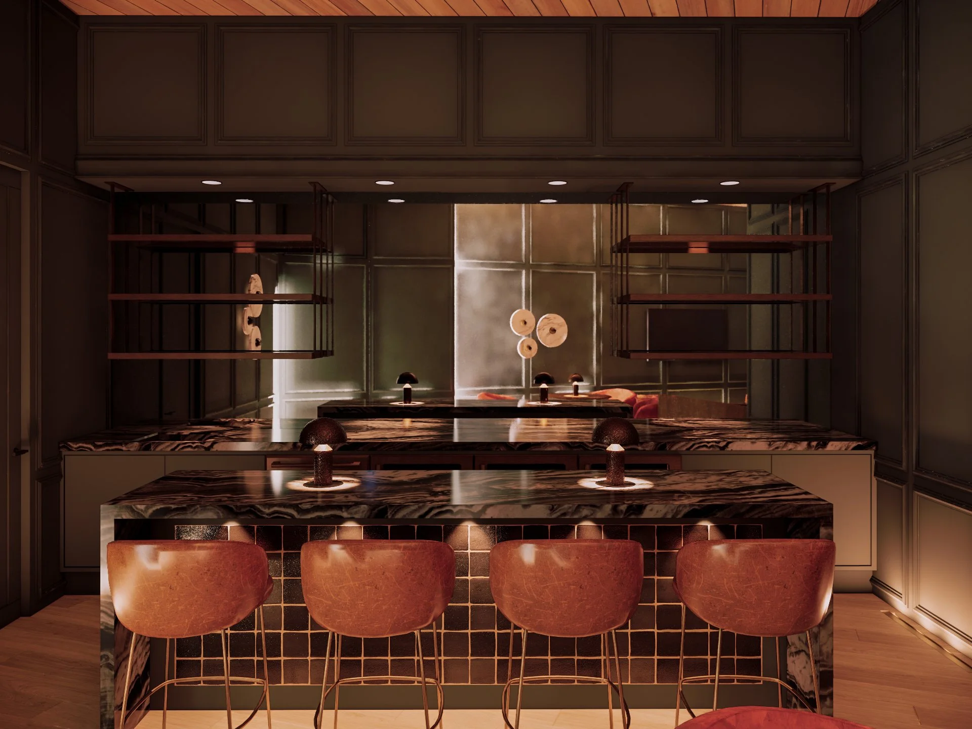 Boulder Retreat rendering of speakeasy