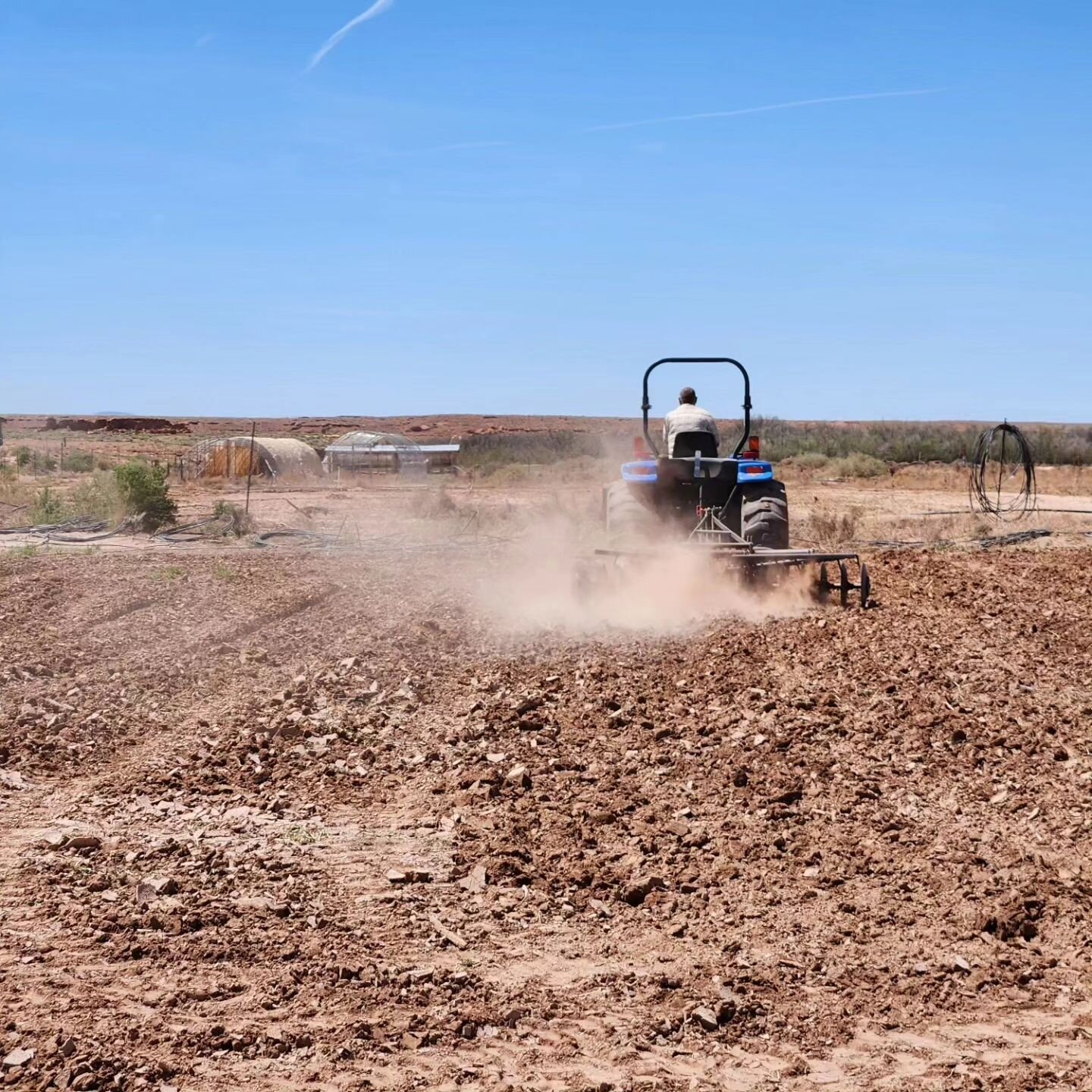 A very productive day! Farm tour, disced 3 fields, planted asparagus, and loaded trailer for tomorrow's market! Huge thanks to my crew Delphina Lee and Kauswell Redhouse.