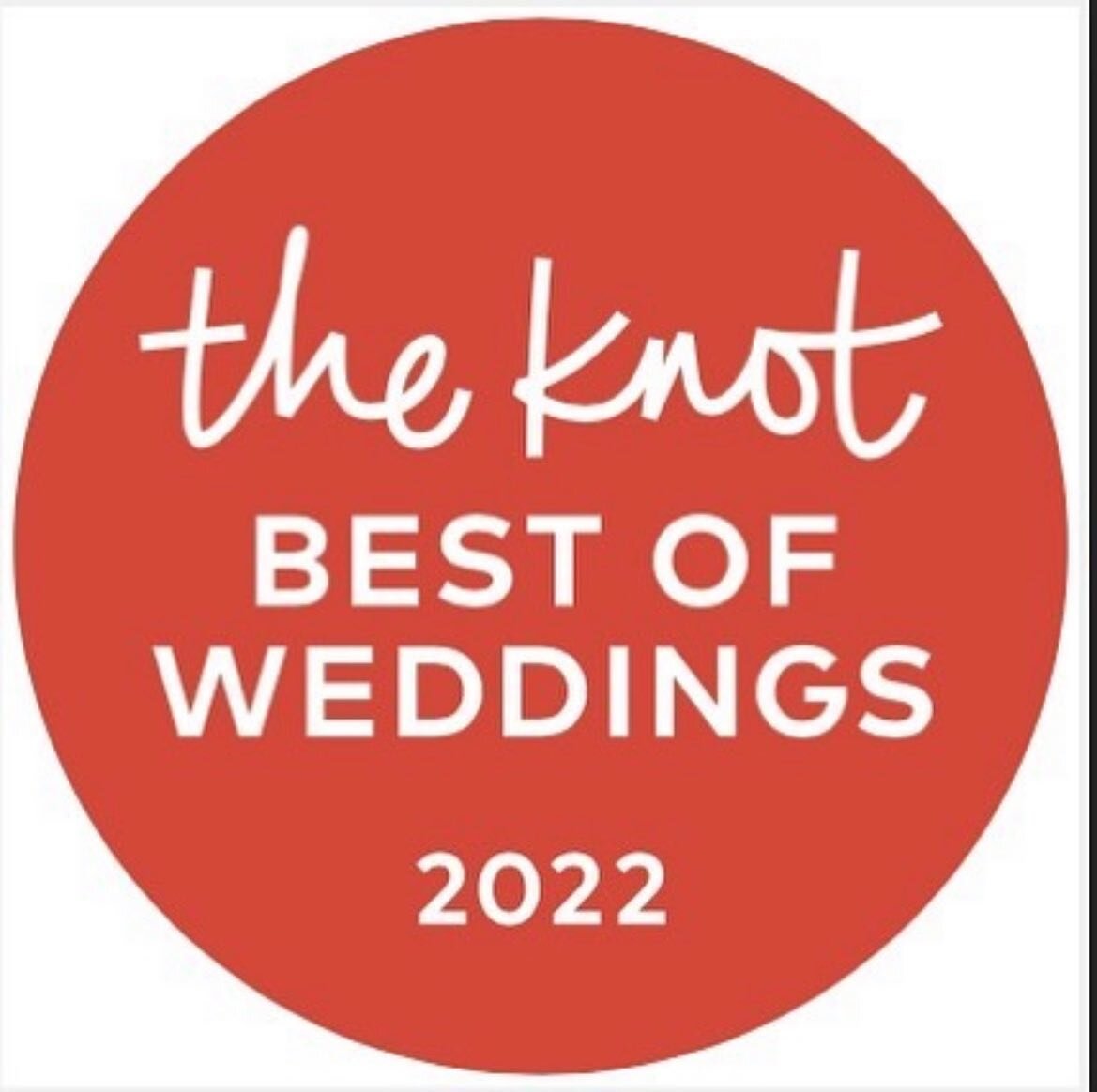 Thankful to be voted &ldquo;Best of&rdquo; @theknot (2014-2022) but what we really love are the incredible relationships we&rsquo;ve built with our couples. Thank you for another award, another great year, and another reason to raise our glass! 🥂