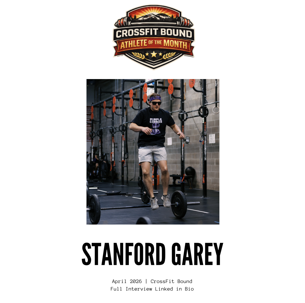 Stan Garey- Athlete of the Month 