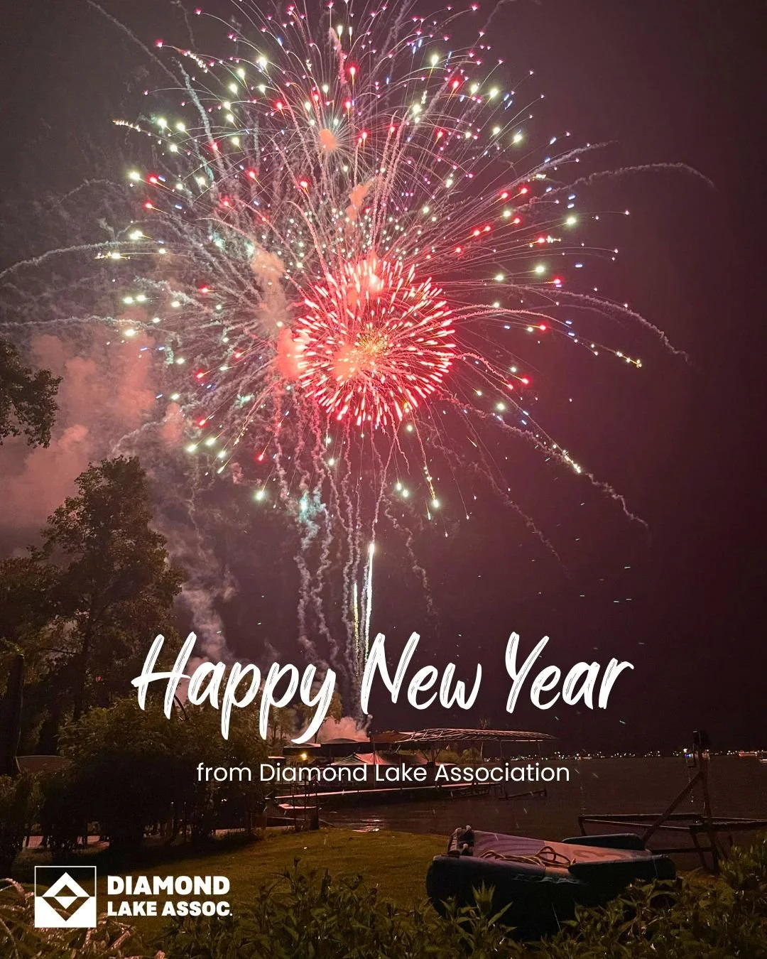 🎆 Happy New Year, Diamond Lake! 🎆
Farewell 2025, we're grateful for this incredible community and the memories we've made together.

Here's to another year of lakeside sunsets, community gatherings, and caring for the place we all call home.
💙 Wis