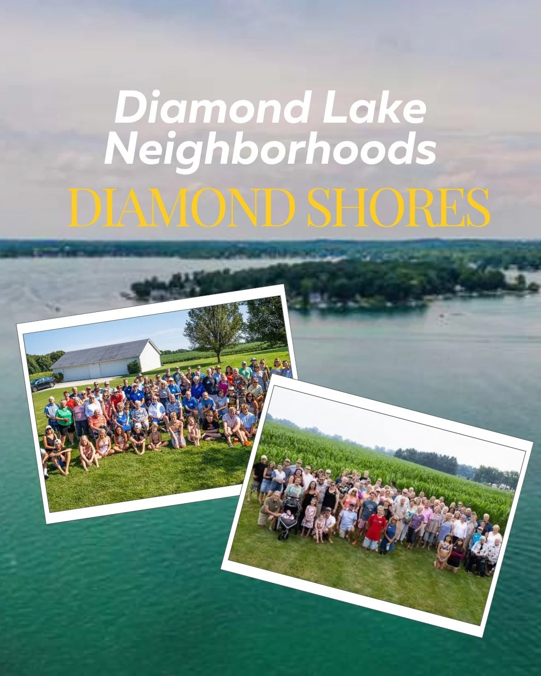 🌊 Meet Your Neighbors: Diamond Shores Edition!
Discover this historic corner of Diamond Lake:

🔹 Established June 12, 1926 in Penn Township
🔹 Spans 61.8 acres along the southeast shore of the lake
🔹 Home to 62 lots along Diamond Shores Drive
🔹 K