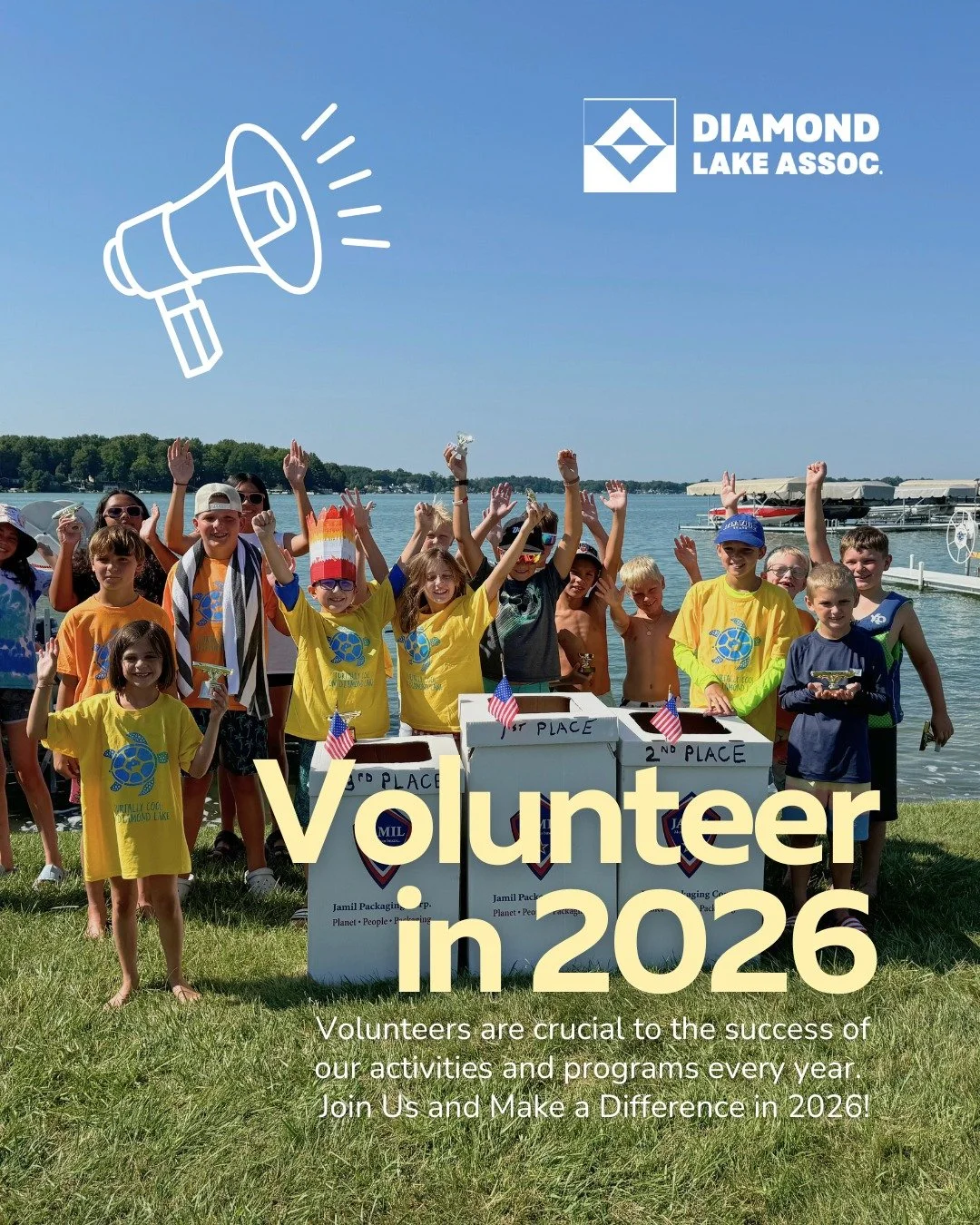 Volunteer with DLA in 2026 💙
Behind every great season on Diamond Lake are volunteers who help make it all happen.

Our diverse activities and programs, all fueled by dedicated volunteers, are crucial in fulfilling the DLA's missions. 
🔹  We are lo
