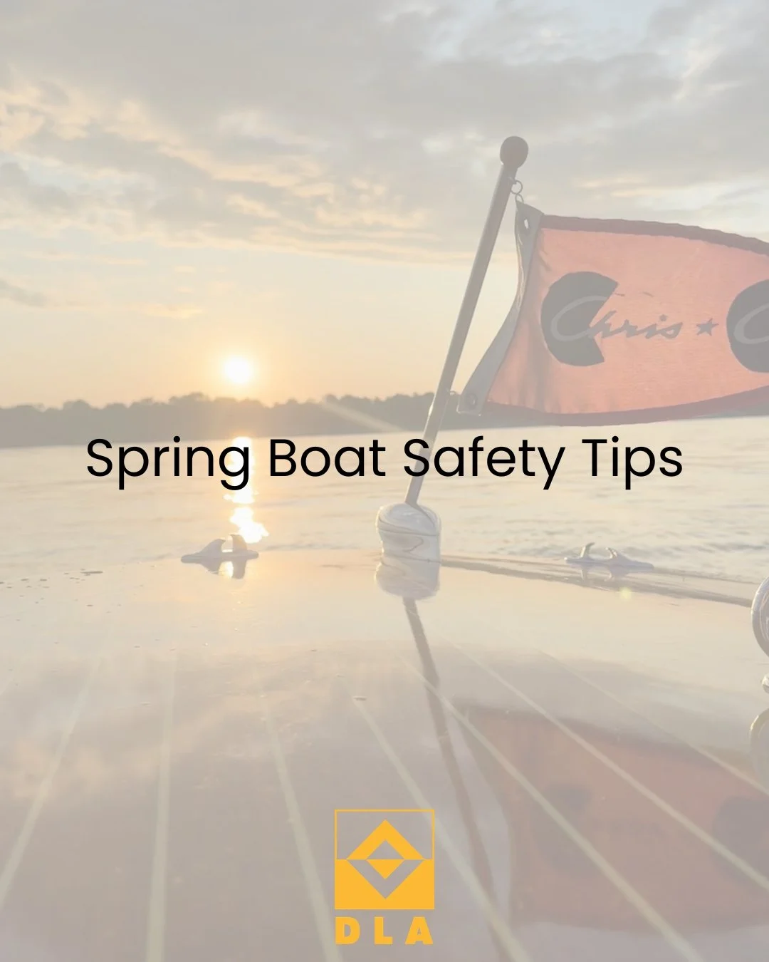 💠 Spring Boating Safety Tips

 &bull; Check your boat condition, don&rsquo;t just trust how it ran last year
&bull;  Runoff and debris may be in the lake; watch out for it
&bull;  Give your boat a Spring clean to remove dirt and mildew
 &bull; Check