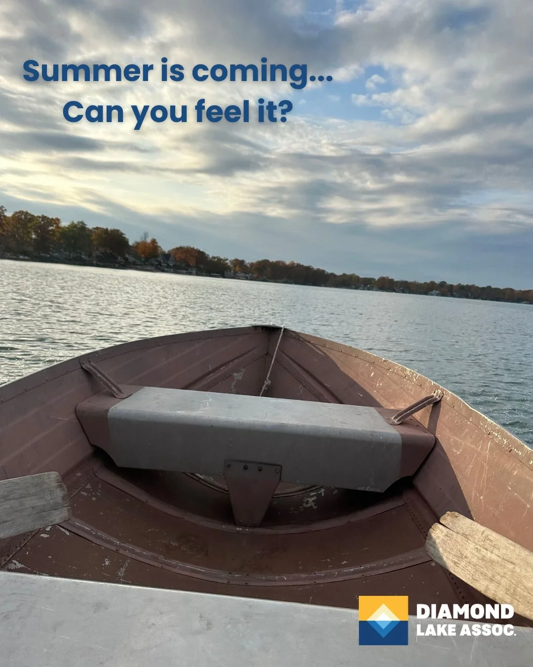 💠 It's so close! 

We can't wait for long days on the lake, can you? 😎

 #DiamondLake #DiamondLakeAssociation #DLA #DiamondLakeSandbar #Michigan #Cassopolis