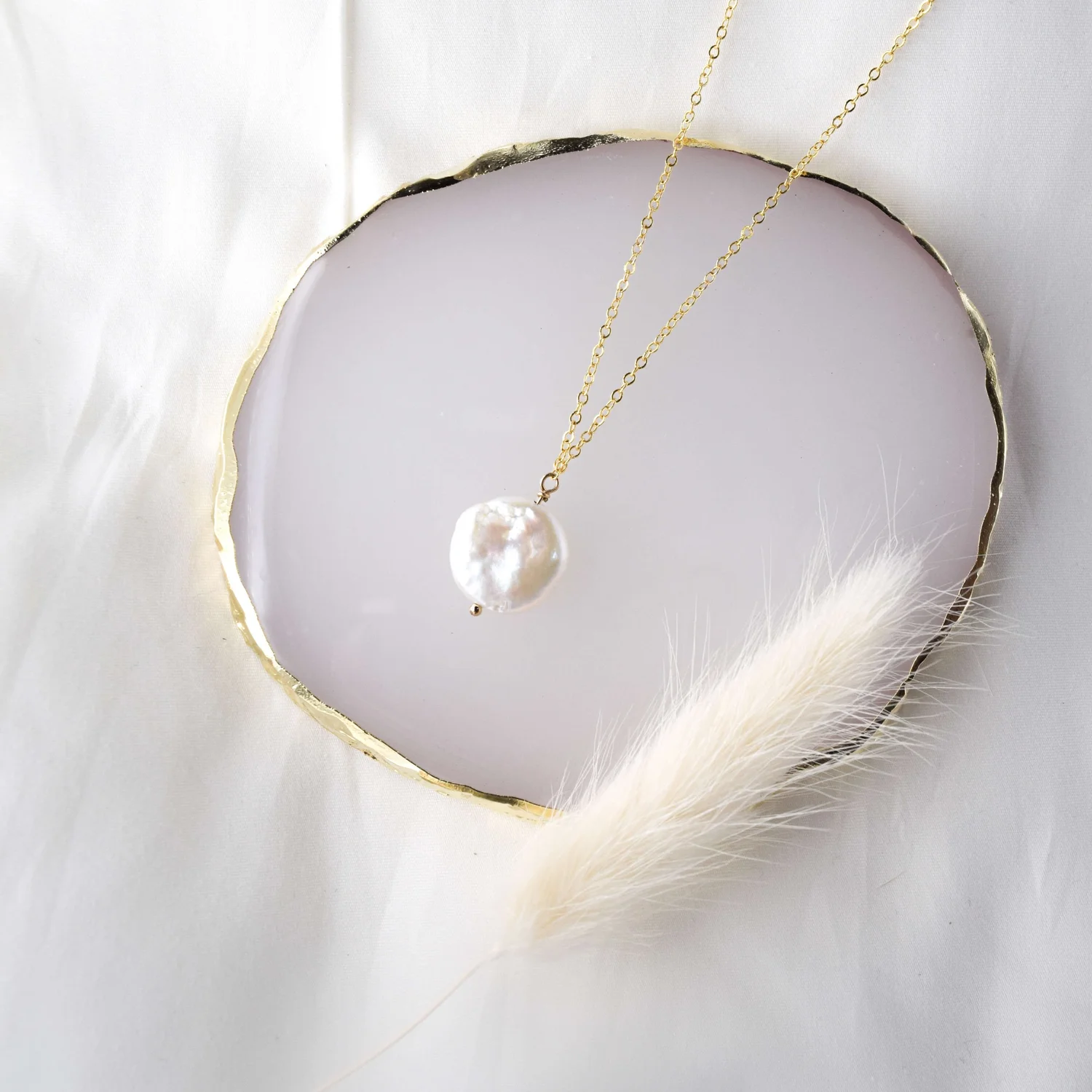 アクセサリー coin pearl necklace coin pearl necklace | elem