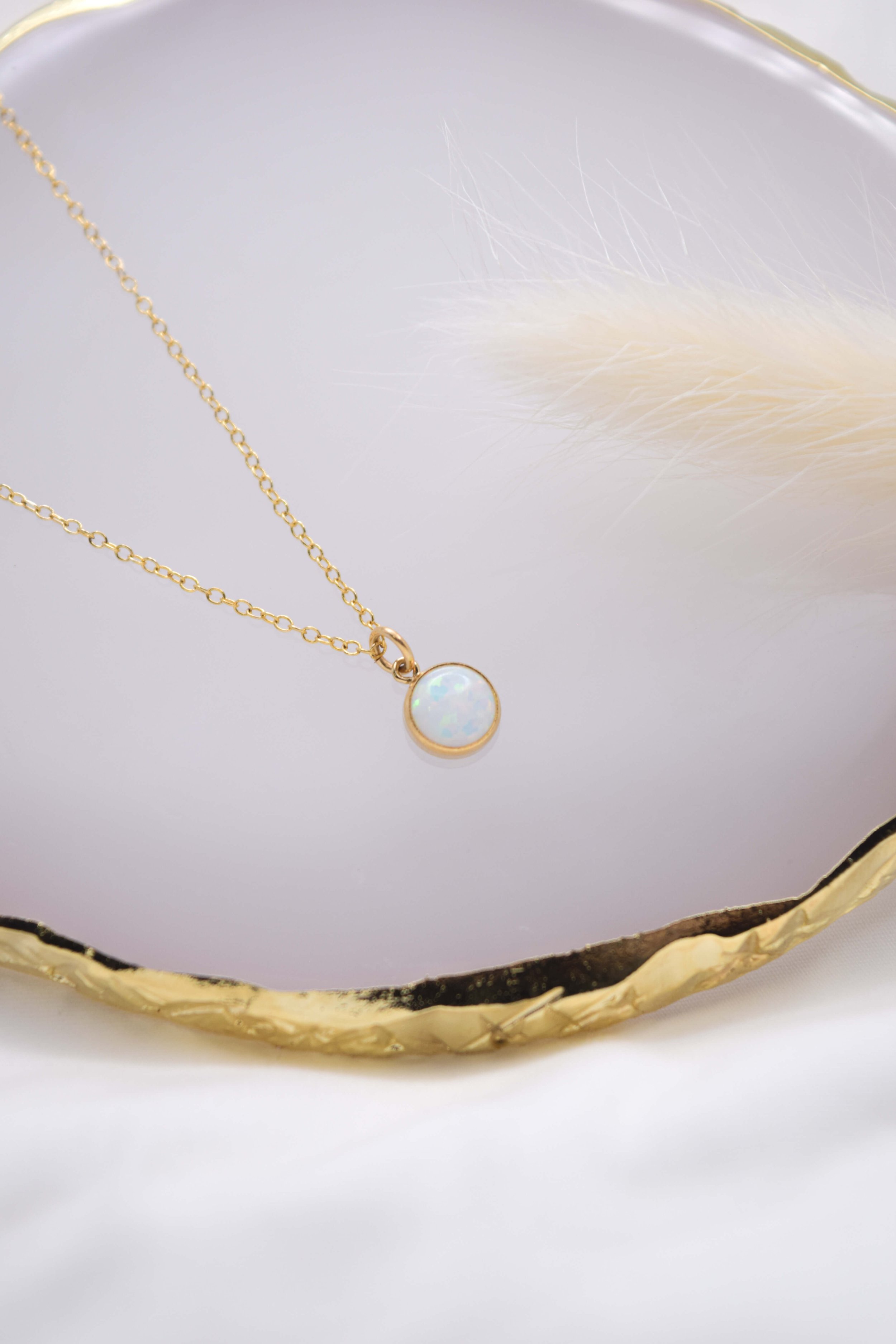 Opal Pendant Necklace