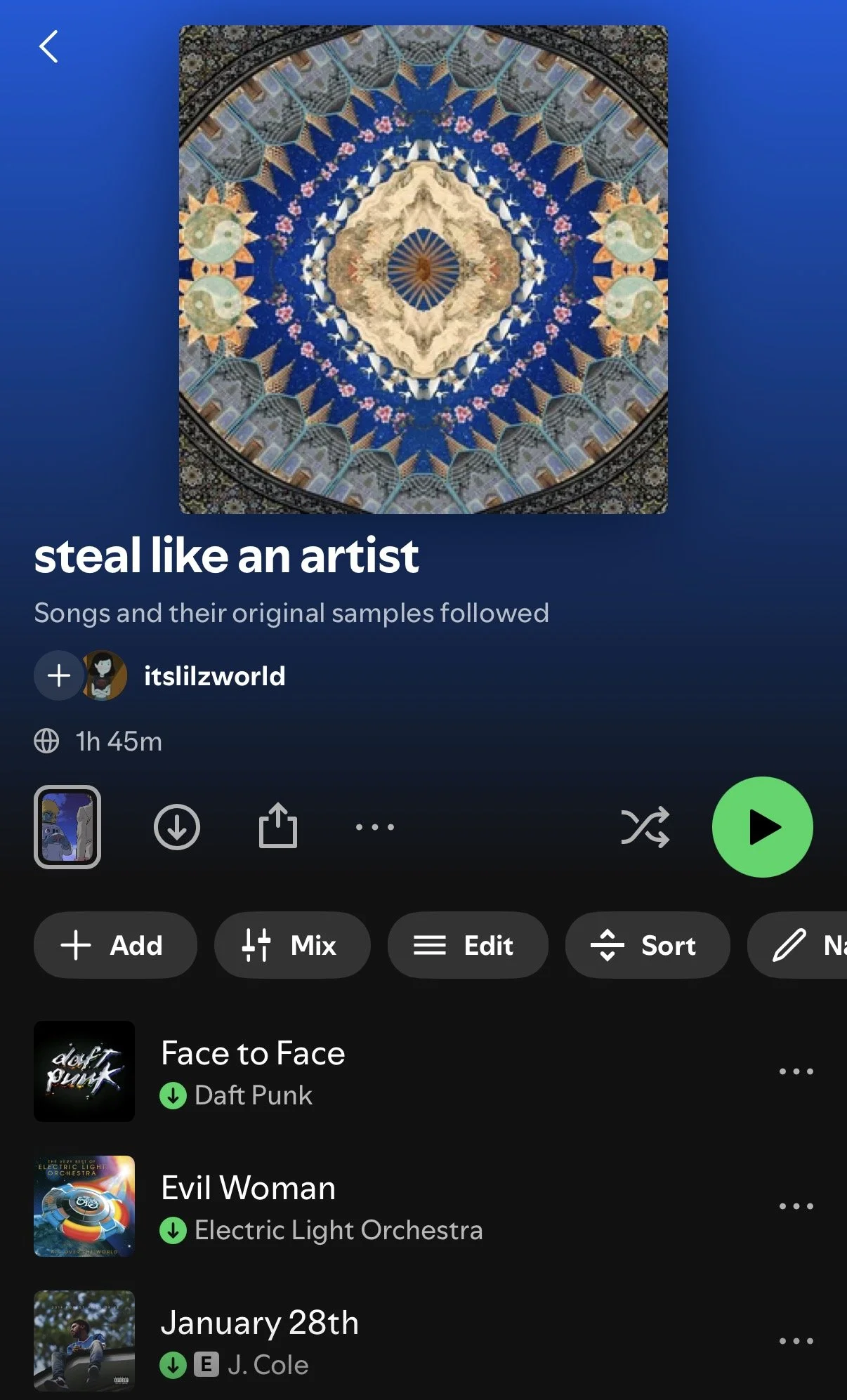 Proud Maker of Niche Playlists