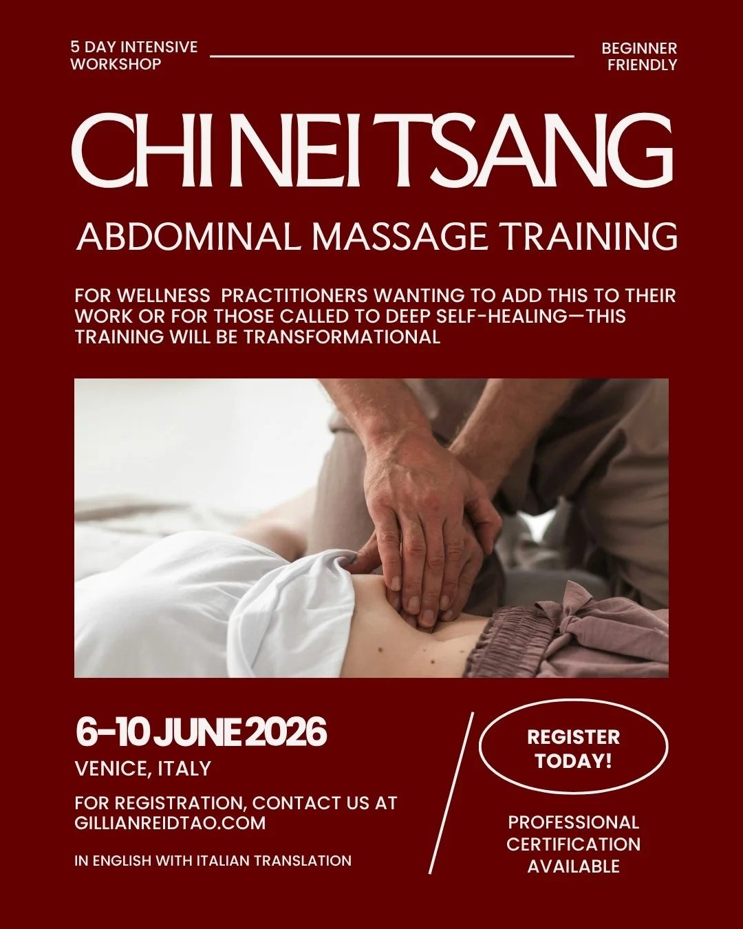 gillian reid olivier barre  chi nei tsang workshop