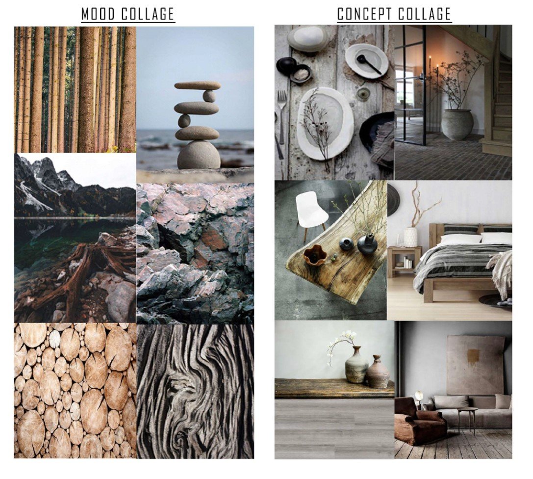 Mood and concept collage