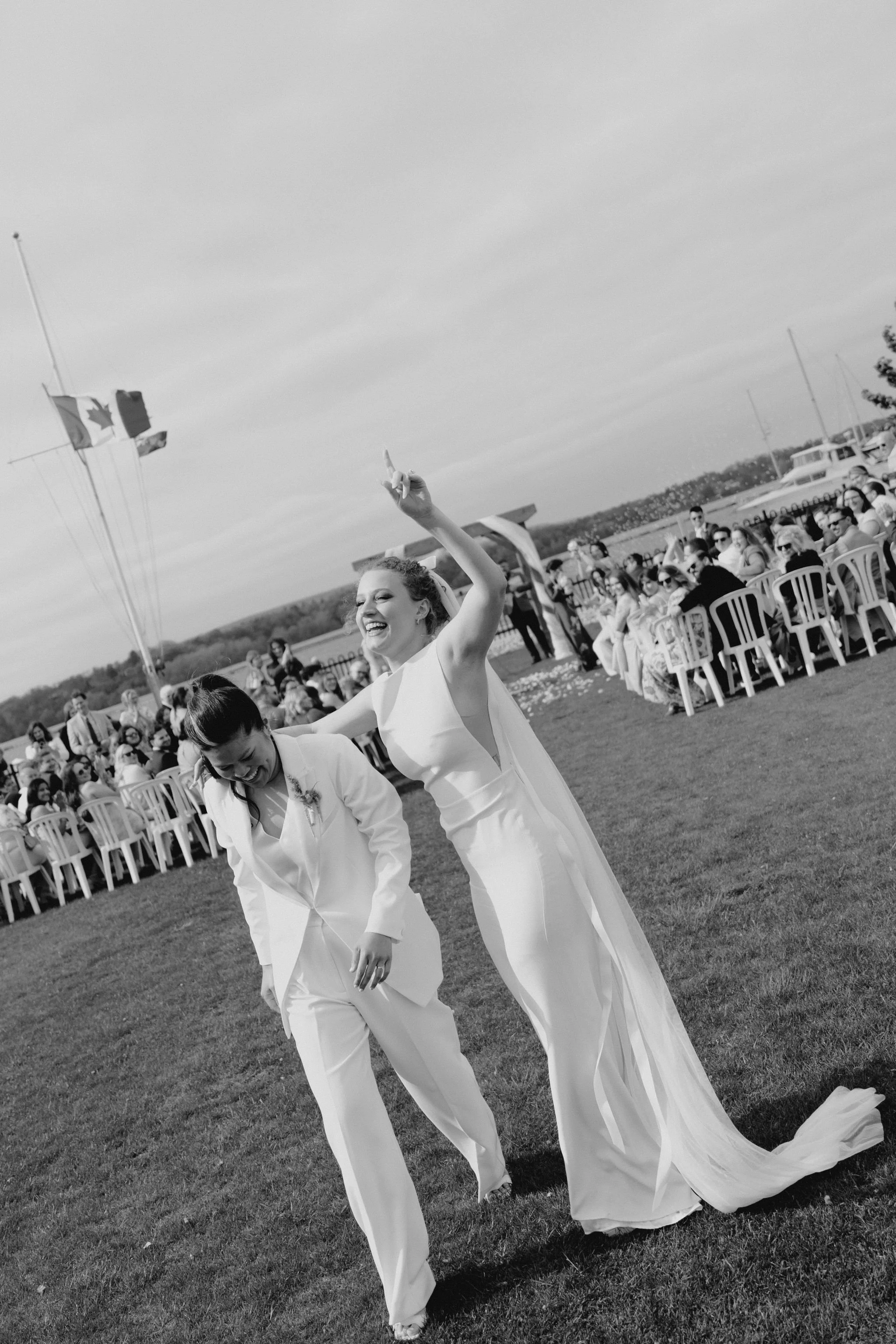 Wedding: Art Focused Portraits. Hamilton is Home. Yacht Club Ceremony.