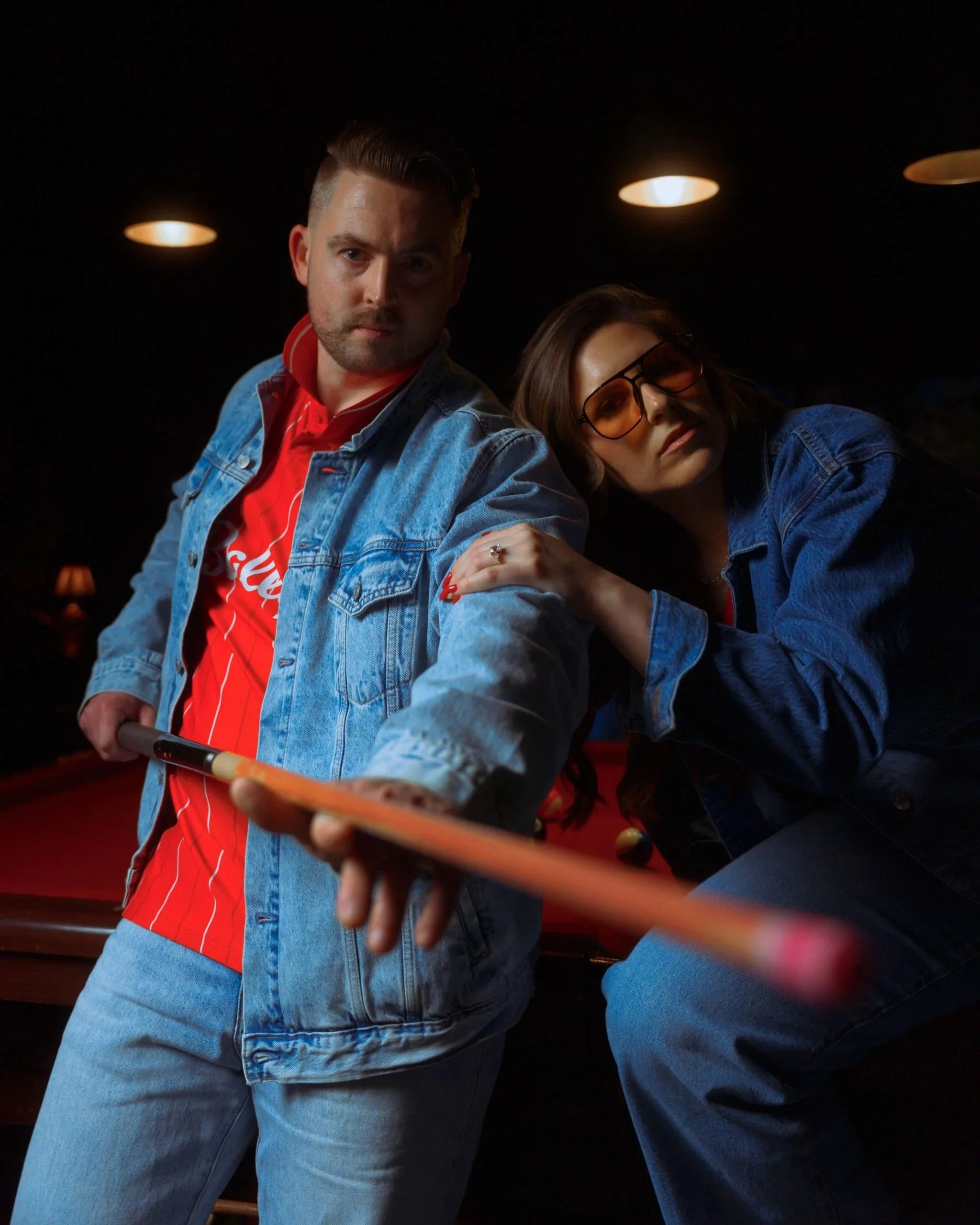 Dive Bar Engagement Shoot