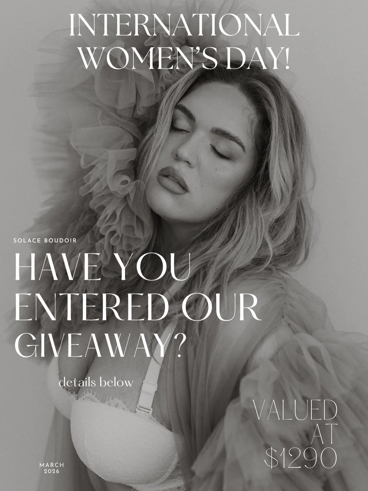International Women&rsquo;s Day Giveaway! 
I&rsquo;m gifting one full Solace experience to a woman who feels ready to see herself differently this year.
Not the perfect version.
Not the &ldquo;one day when&hellip;&rdquo; version.
Just the real one, e