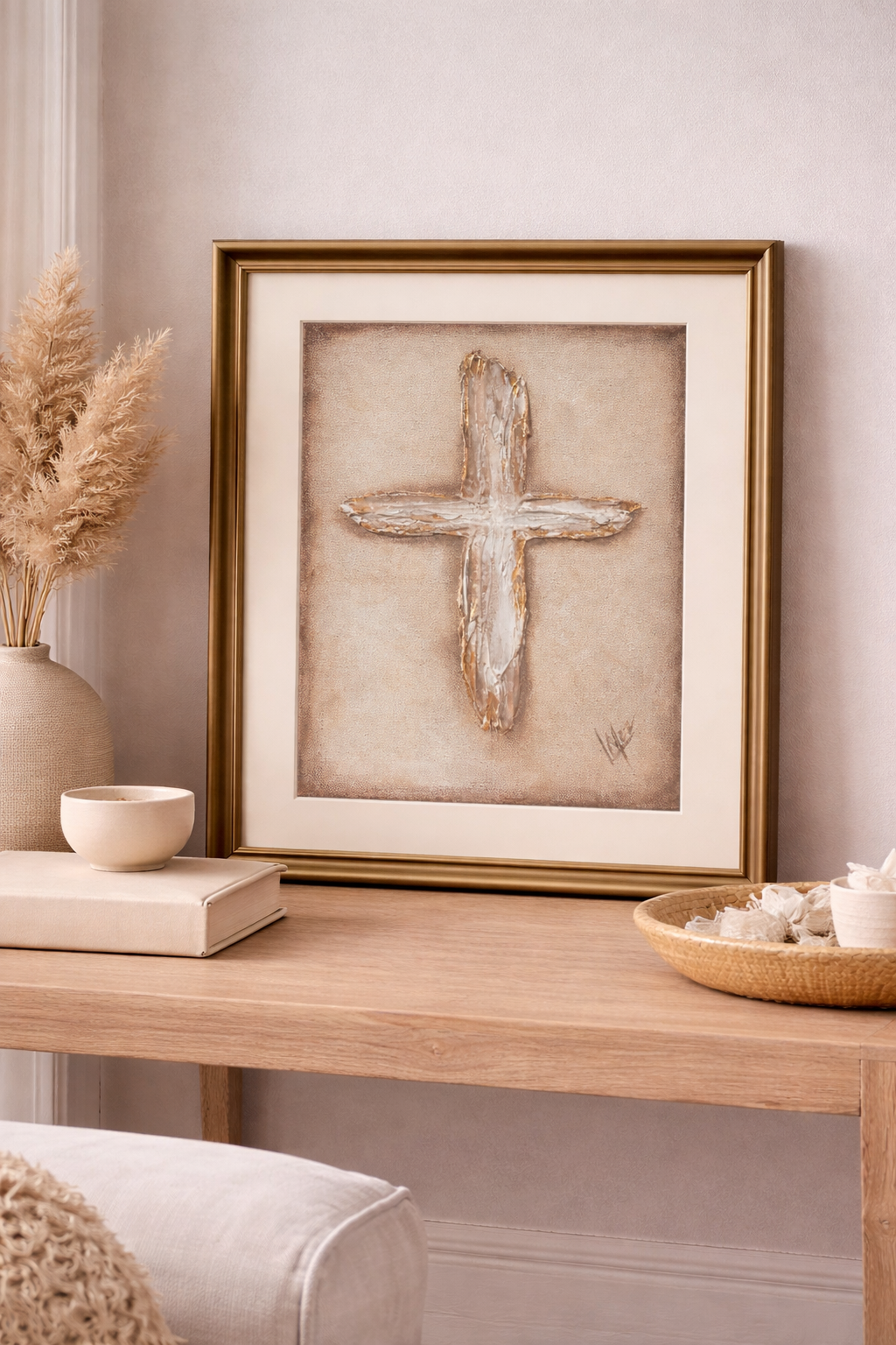 Covered by Grace (Cross Print) frame not included