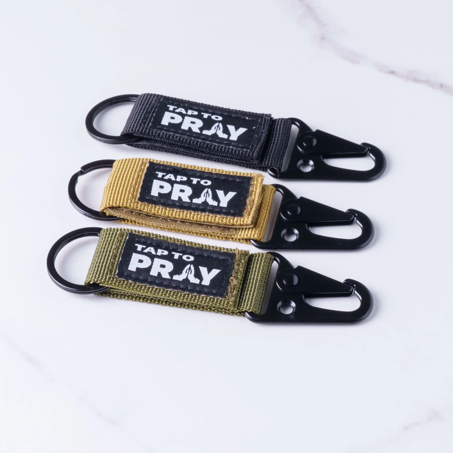 Tap To Pray® Tactical Carabiner Keychain