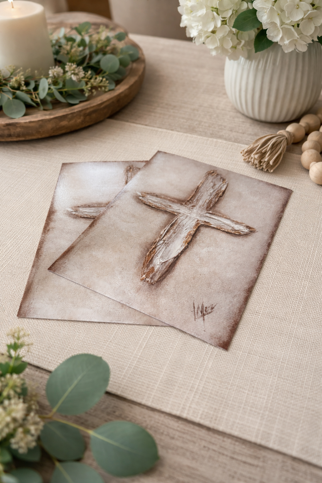 Covered by Grace (Cross Print) frame not included