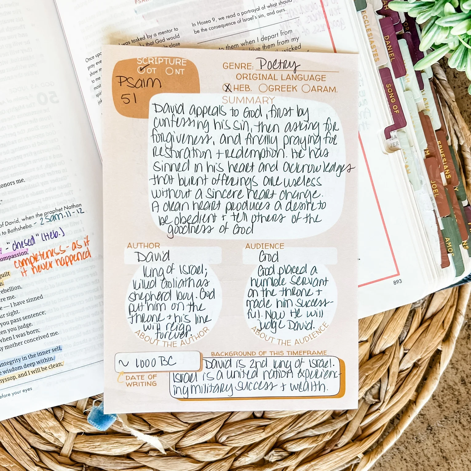 Boho Bible Study Double-Sided 5x7 Notepad2.webp