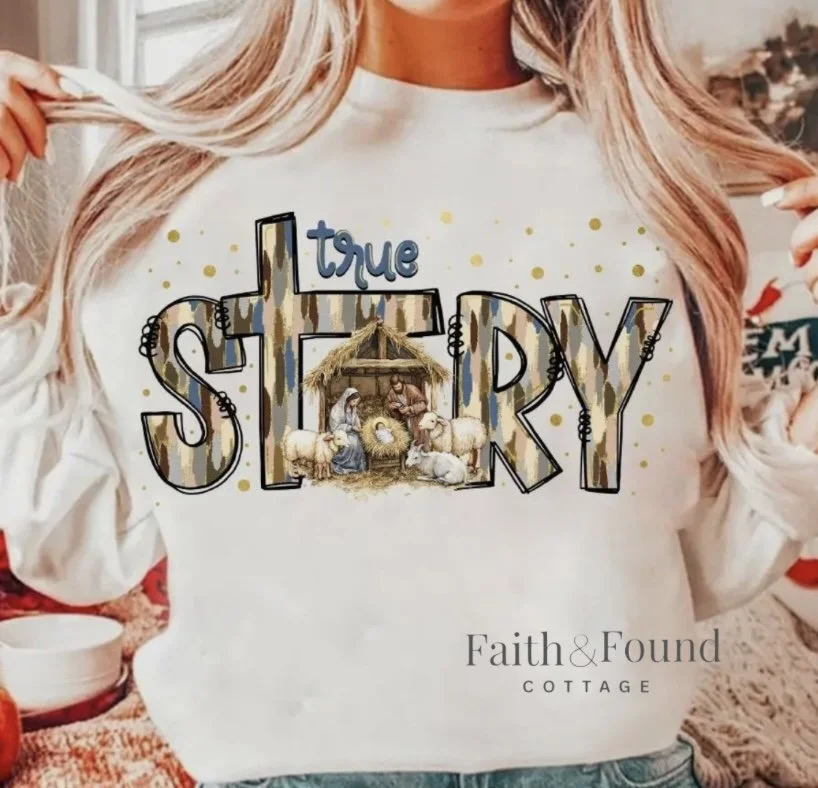 True Story Christmas Sweatshirt FREE SHIPPING