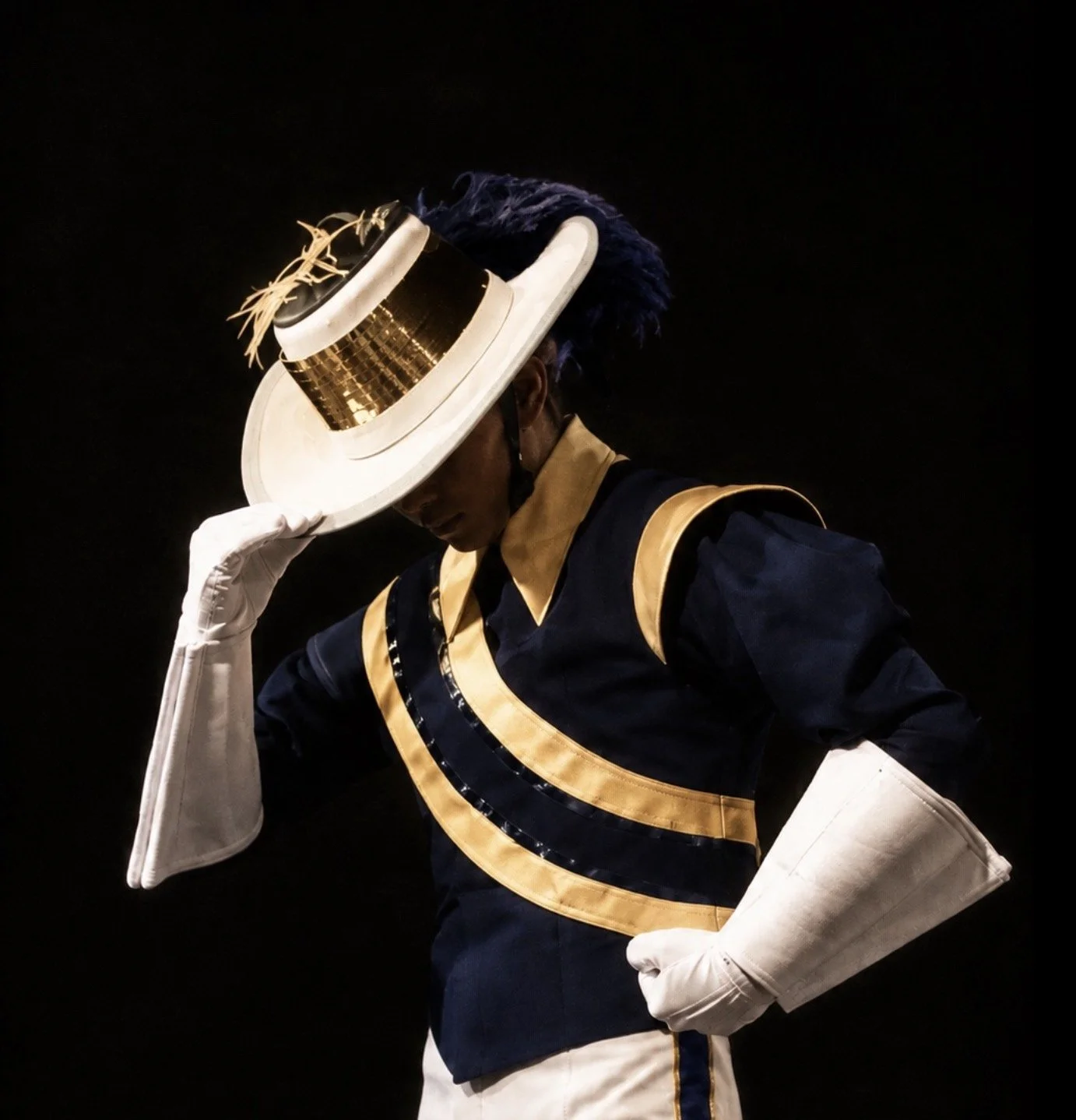 Reluctant tubist becomes drum major