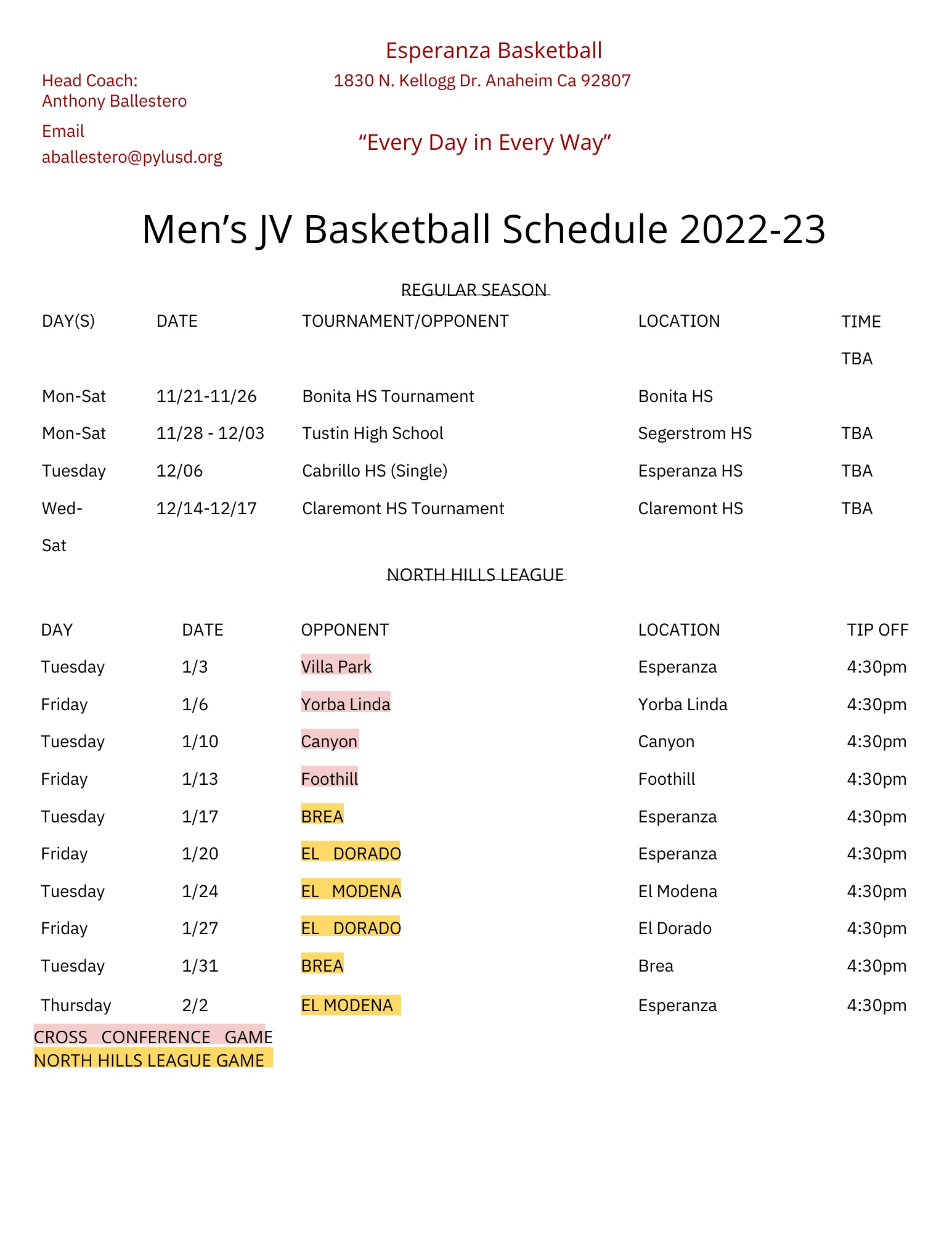 jv-schedule-esperanza-men-s-basketball