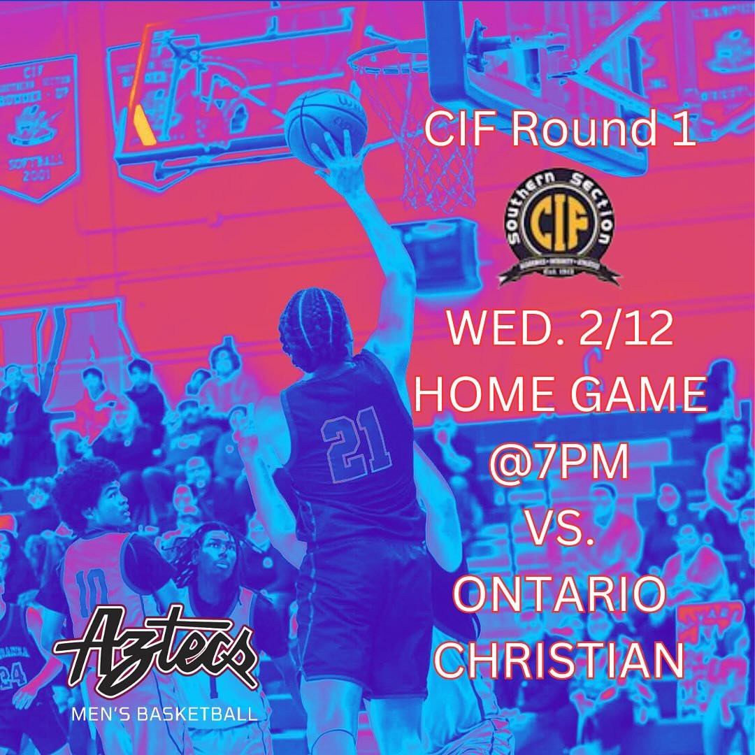 🚨🚨CIF ROUND 1🚨🚨
Esperanza vs Ontario Christian
👏🏻👏🏻show up and let&rsquo;s get loud 📣📣
🗓️Wednesday 2/12
📍Home
⏰7pm

🏀Let&rsquo;s goooooo🏀💥