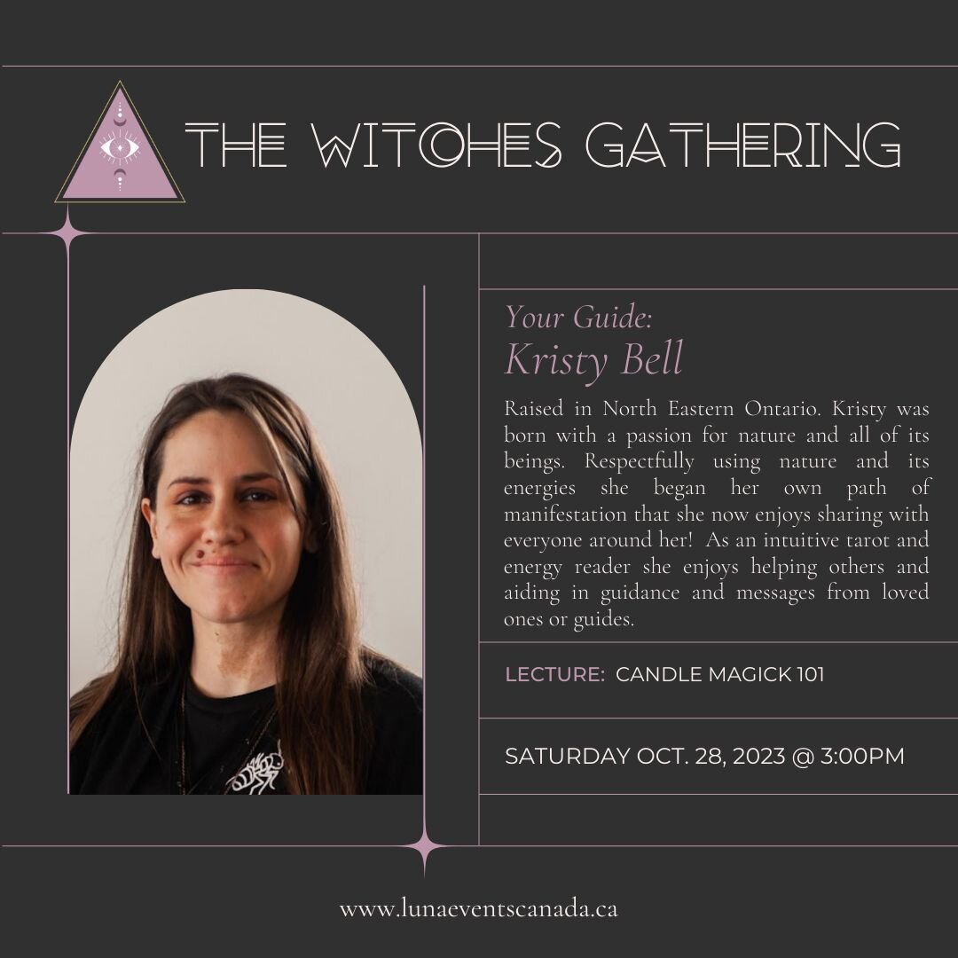 THE WITCHES GATHERING presents:
Candle Magick 101 Workshop

Ever wondered about candle magick? Join Kristy from Intuitive Me and take a dive into the magic that can be manifested by simply lighting a candle. We will go through the history and folklor