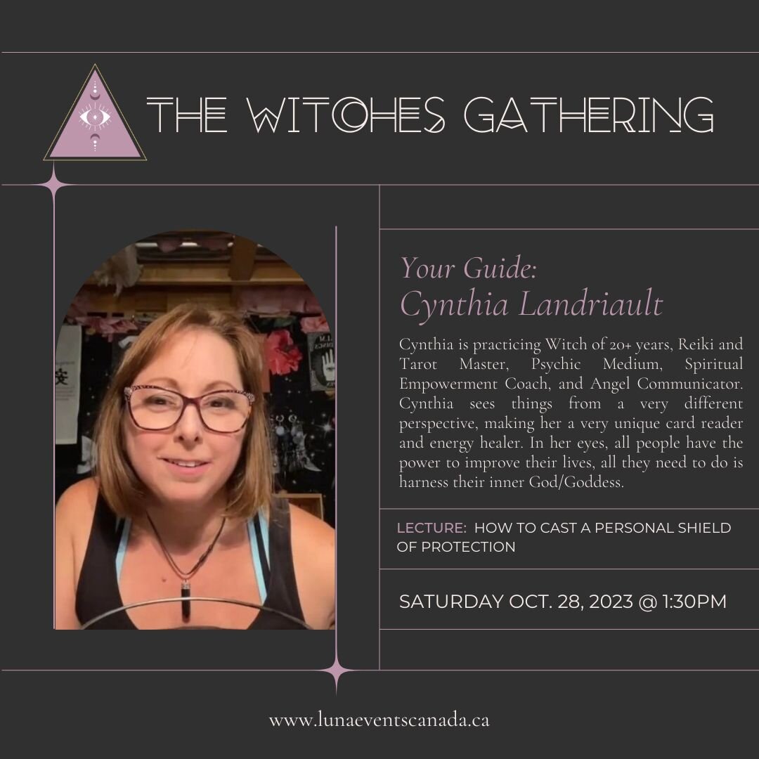 THE WITCHES GATHERING Presents:
How to Cast a Shield of Protection Workshop

Placing an energetic shield around your body stops negative energies from saturating yours, further preventing pain from developing and keeping others from draining your ene