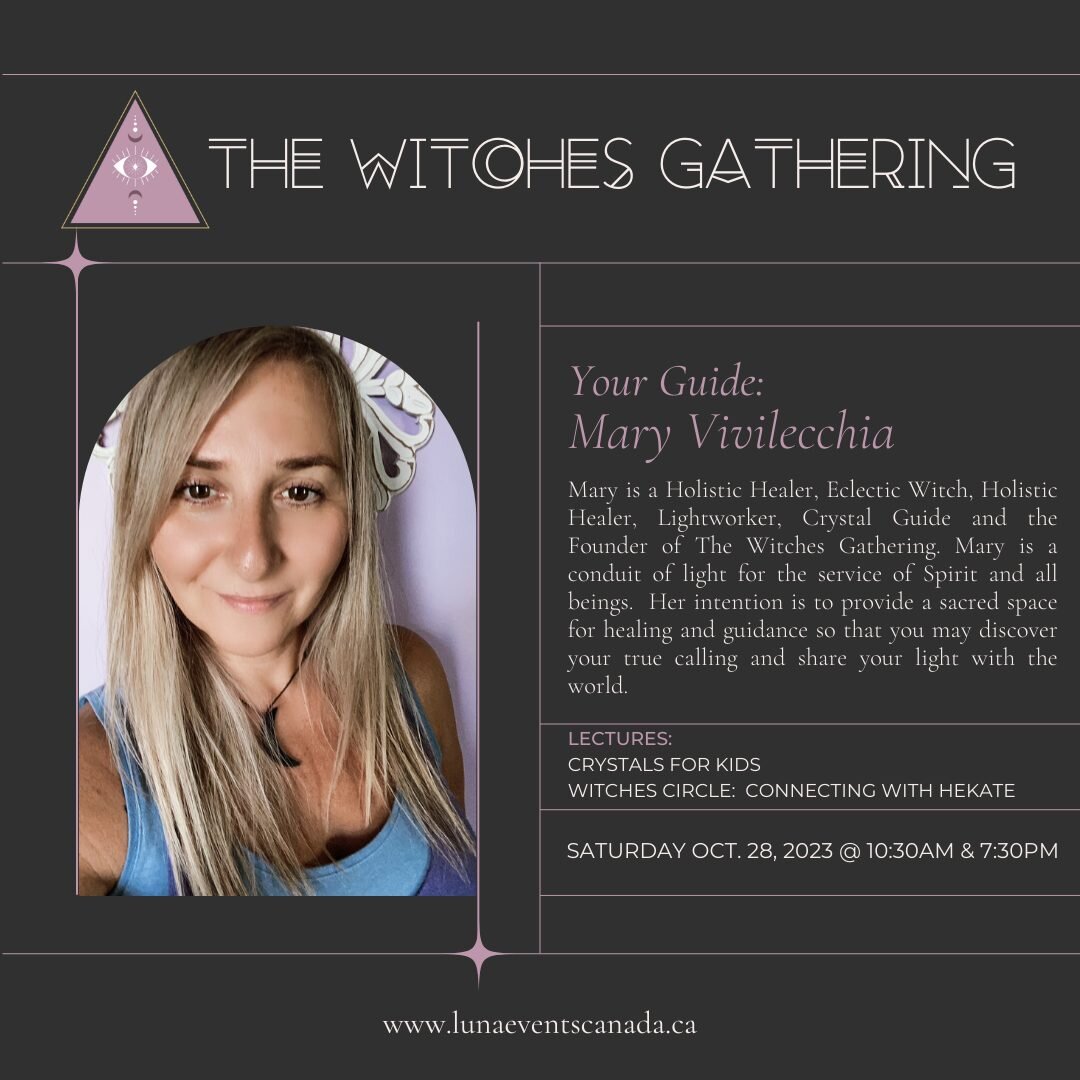 THE WITCHES GATHERING presents:
Crystals for Kids Workshop and
Witches Circle:  How to Connect with Goddess Hekate

✨Crystals For Kiss Workshop:✨
Does your child have a fascination for crystals? Collect crystals or rocks? Do they have a keen interest