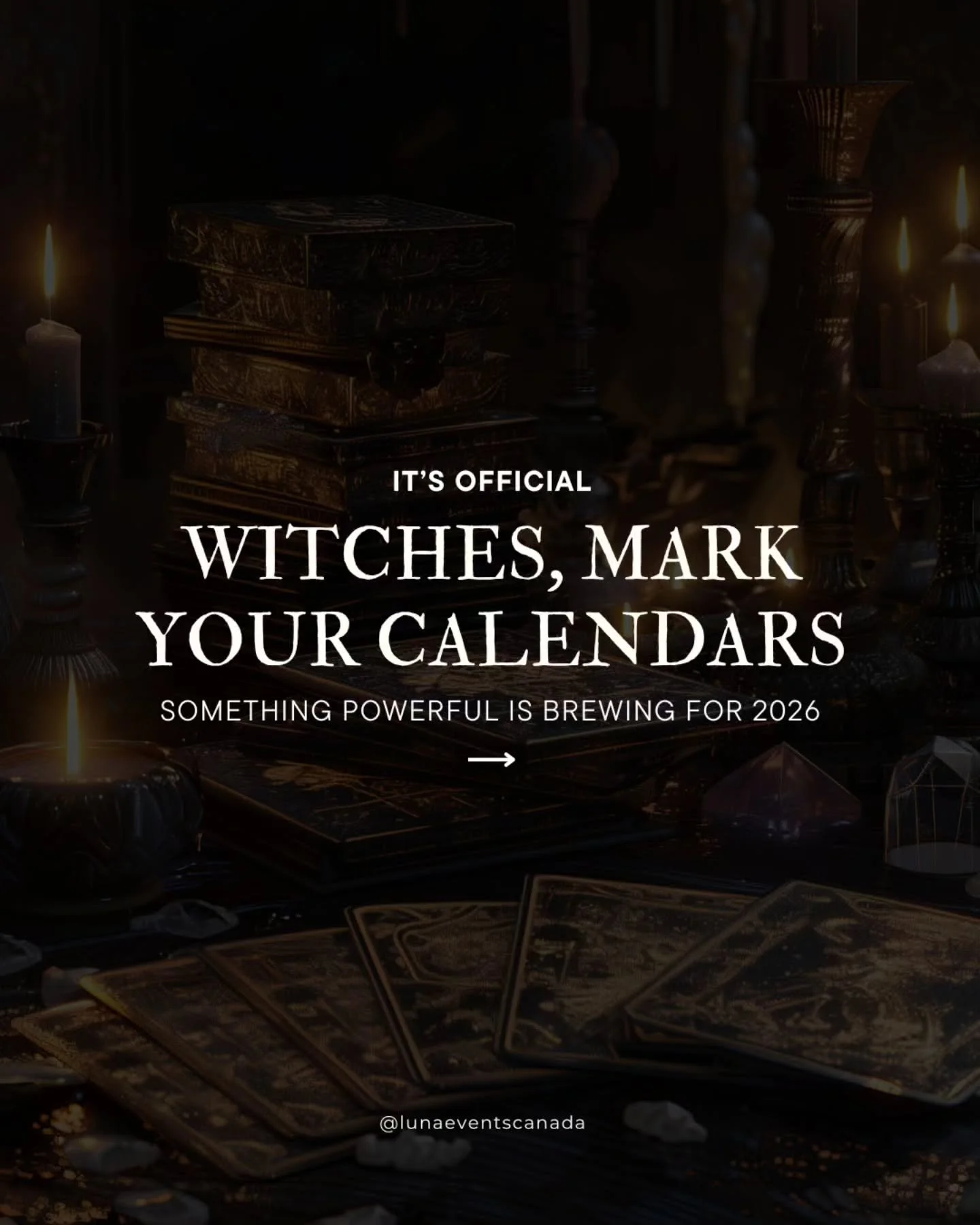 ✨⚡ IT&rsquo;S OFFICIAL ⚡✨

The dates are set &amp; the magic returns&hellip;

Join us for the Witches Gathering Conference 2026 🖤

📍 Back again at the Ancaster Fairgrounds
📅 May 1 &amp; 2, 2026

A sacred space for the modern witch to elevate your 