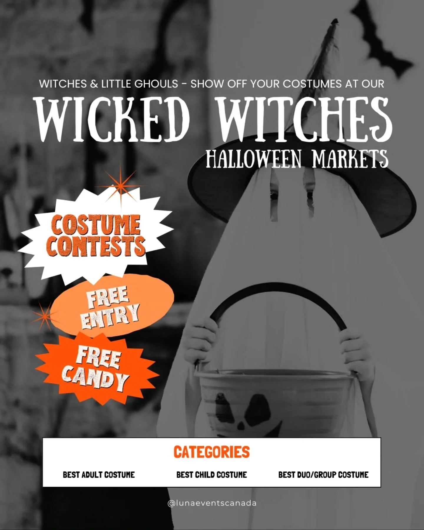 Calling all witches and little ghouls! 👻

Our Wicked Witches Halloween Market Costume Contests are back and this year we&rsquo;ve added a new category: Best Duo/Group Costume 👯&zwj;♀️

That means you&rsquo;ve got three chances to win at both the Mi
