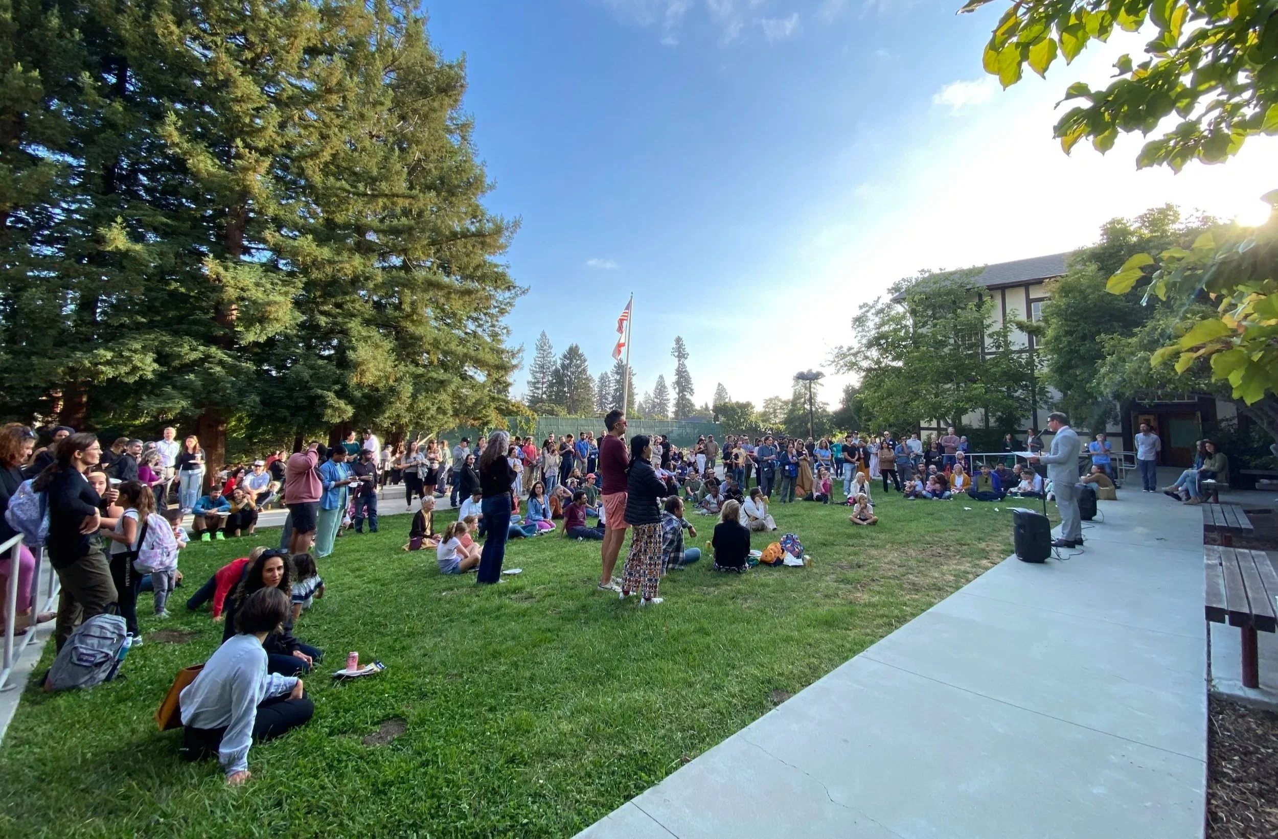 Families gathered at Back to School Night