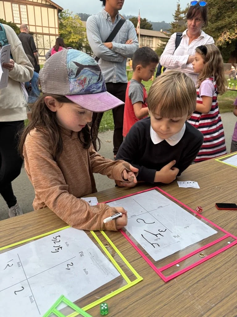 Students enjoying Math Night