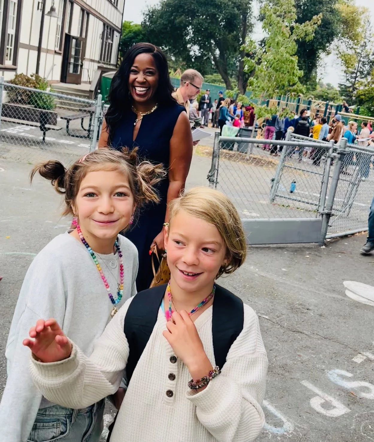 1st day of school 2025 with a special visit from Superintendent Ford Morthel!