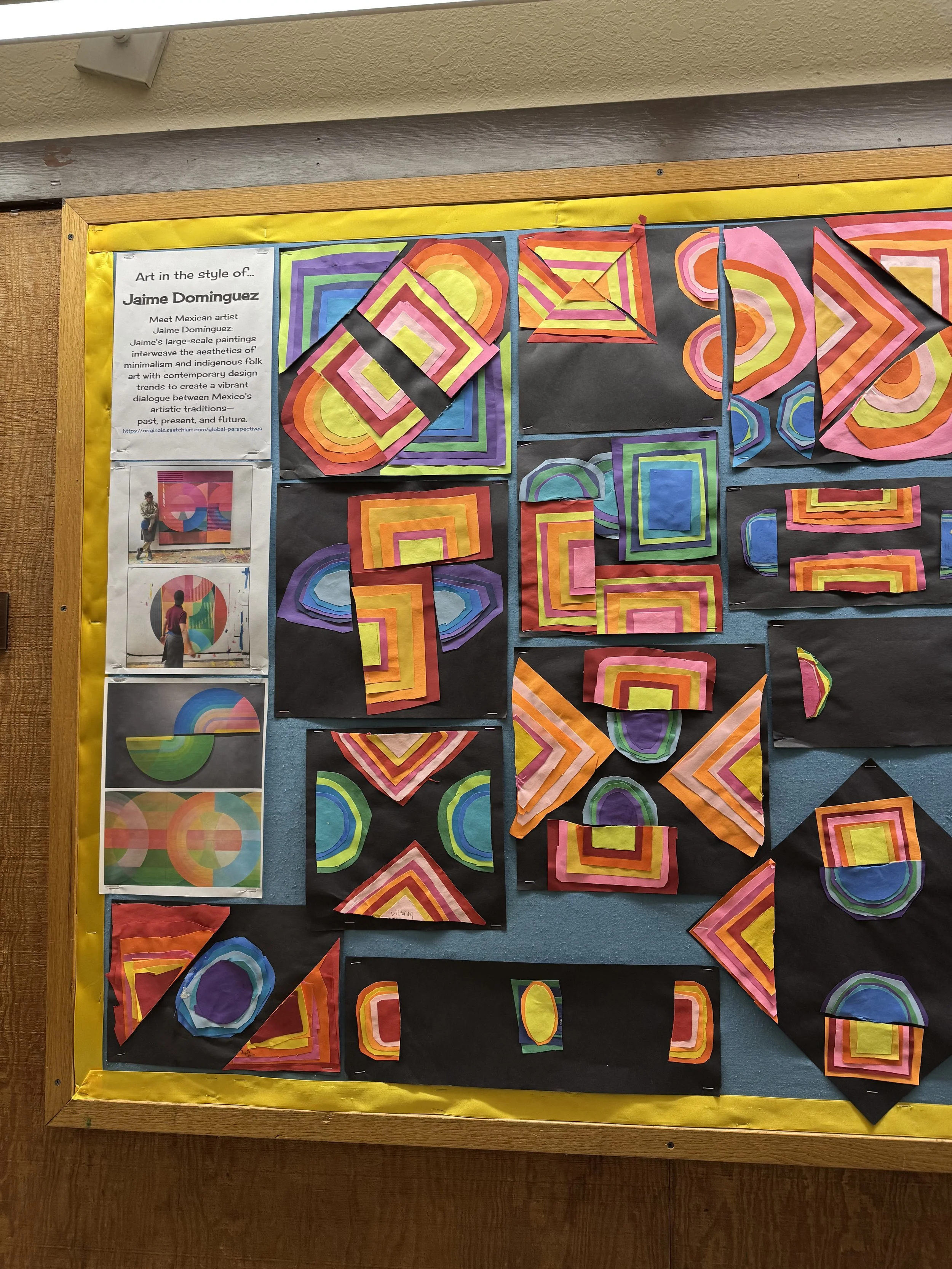 Student artwork inspired by Jaime Dominguez