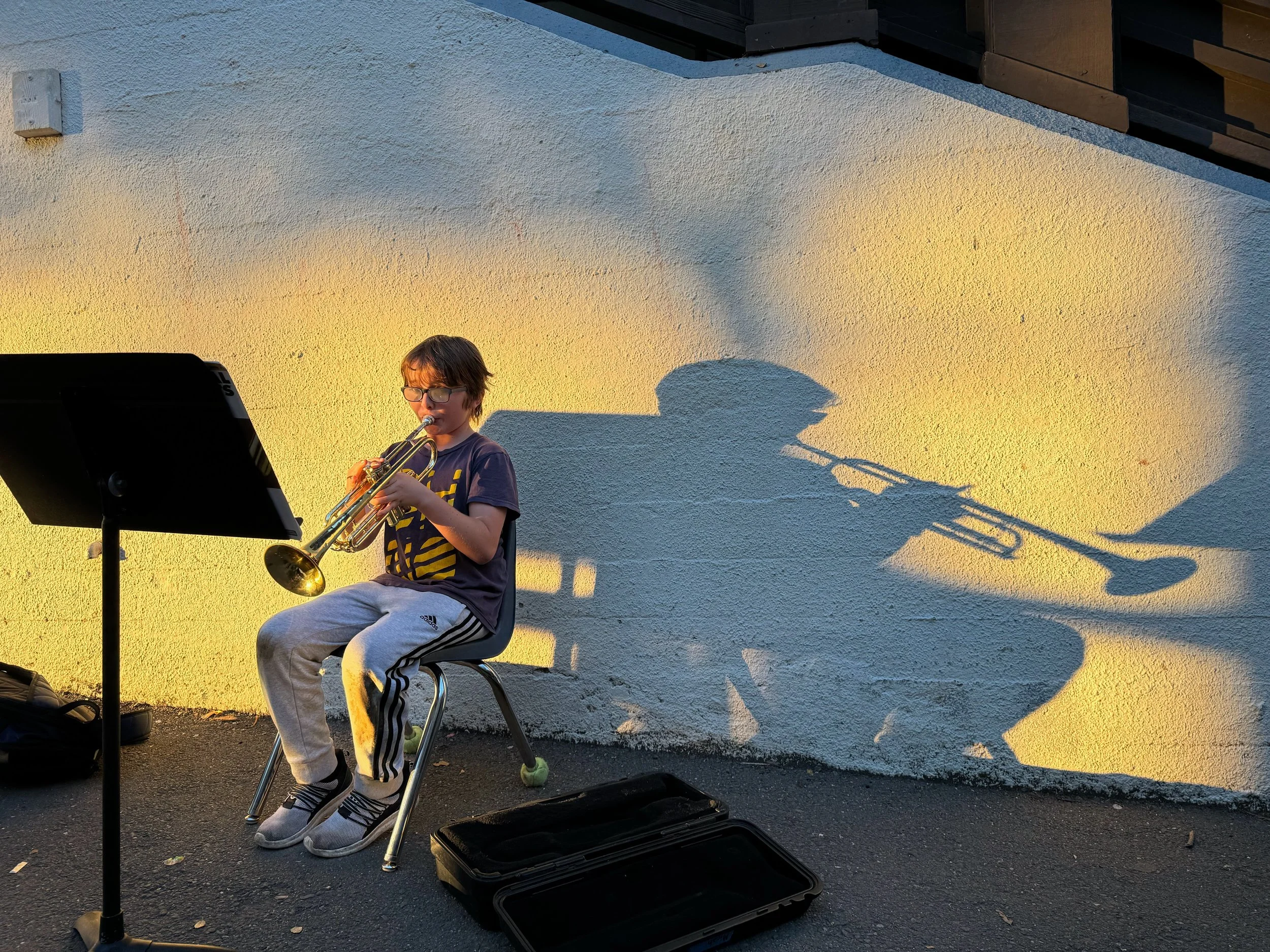 Practicing an instrument