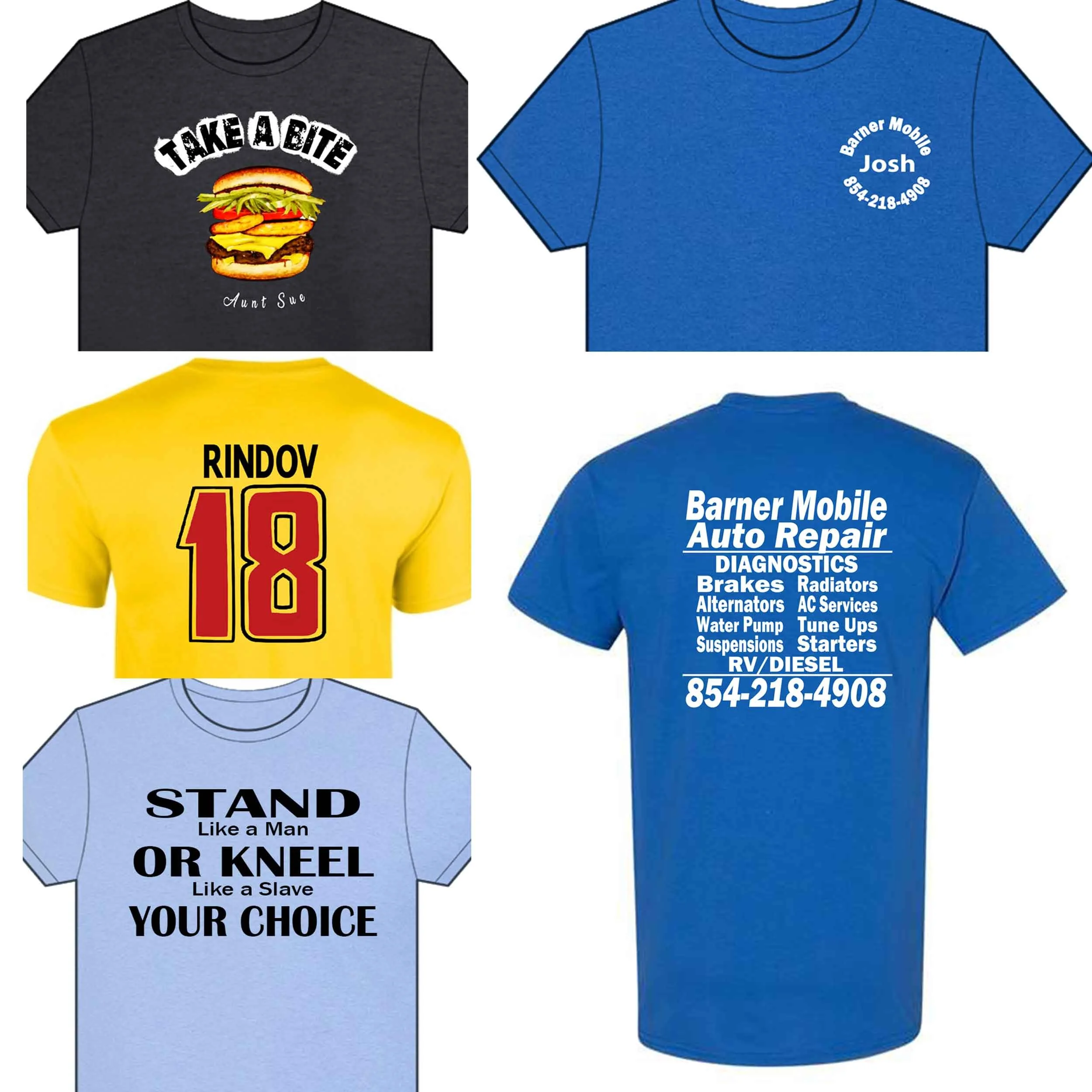 custom t-shirts