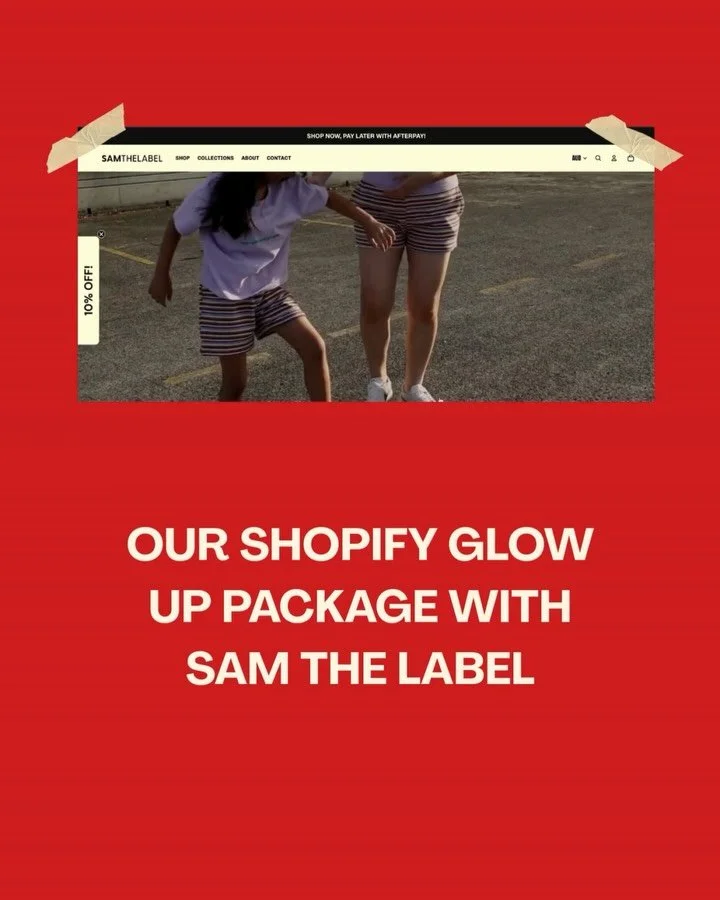 Another Shopify glow up done and dusted !
Sam The Label wanted their online store to feel like&hellip; well, Sam The Label.
So we brought the colour, the personality, and the playful vibes to life.
Perfect for established brands wanting a site that f