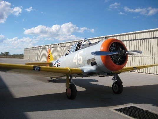 T-28 Plane ready for takeoff