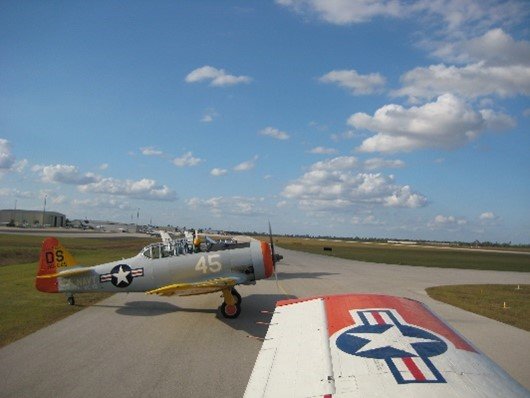 T-28 on the runway