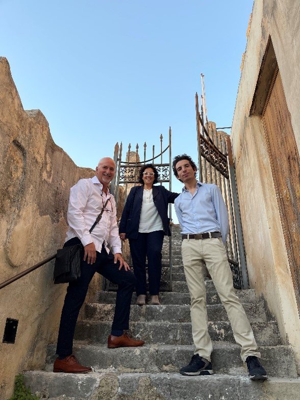 Visiting the Tower with Vice Mayor Giusi Ciulla and Francesco