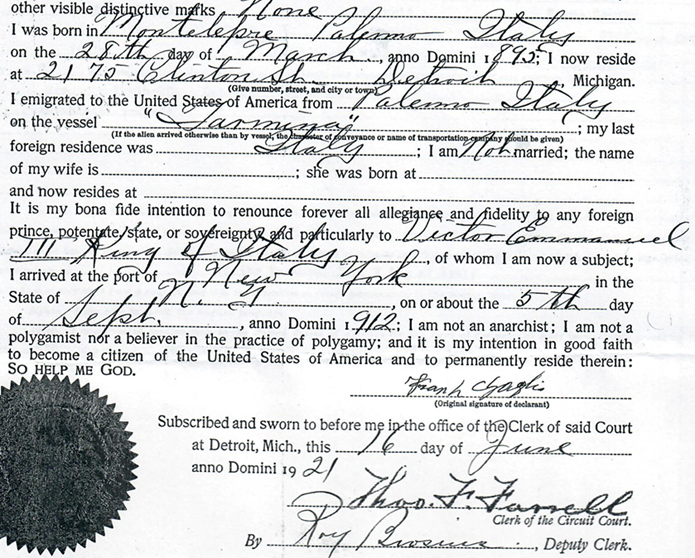 Nationalization application of my grandfather renouncing Italian citizenship