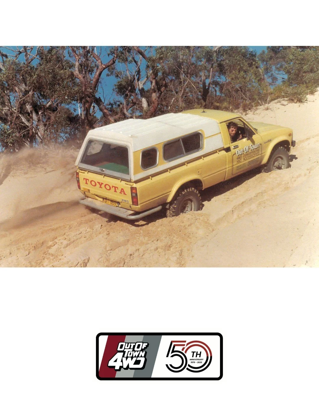 The 1980&rsquo;s&hellip; and the rigs were getting bigger, tougher and built for adventure.

As Out Of Town 4WD grew, so did the 4 Wheel Drives that shaped the era.

📸 Photo 1 &ndash; Brian Hunter (our very first employee) with his 1980 Single Cab H