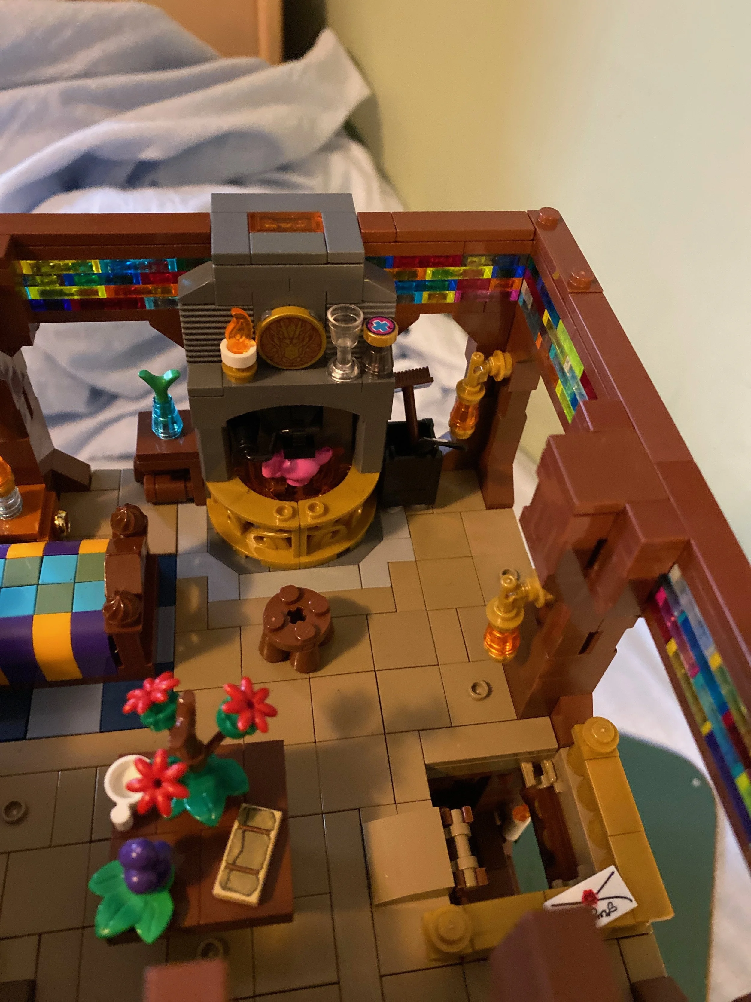 MOC Spotlight: “Wizard’s Cottage” by Connor McGrath Level2 Fireplace 2