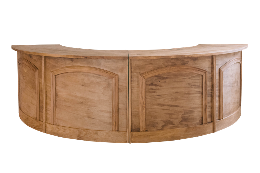 Natural Round Bar Half Circle