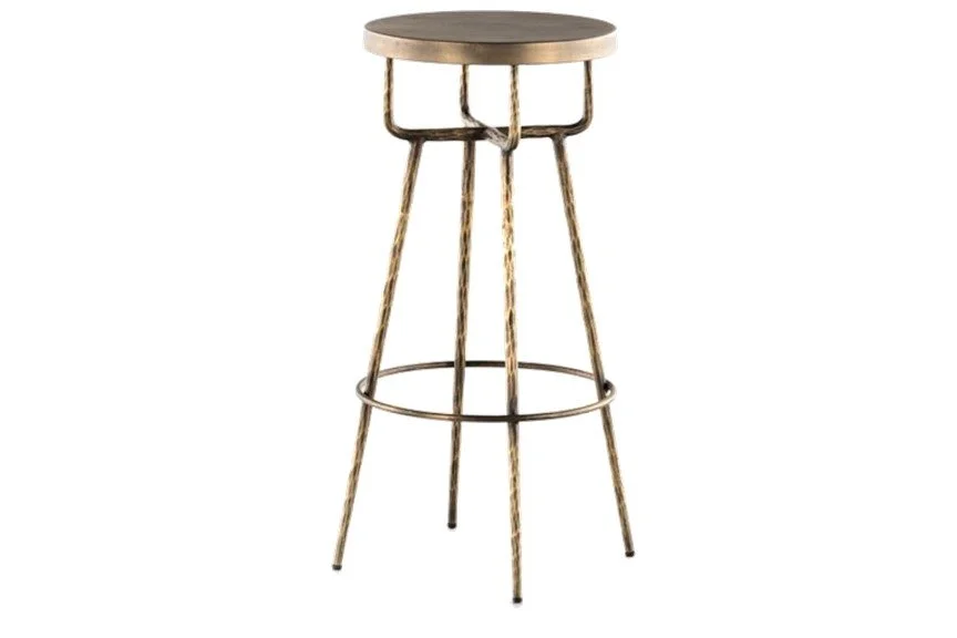 Aperol Brass Barstools