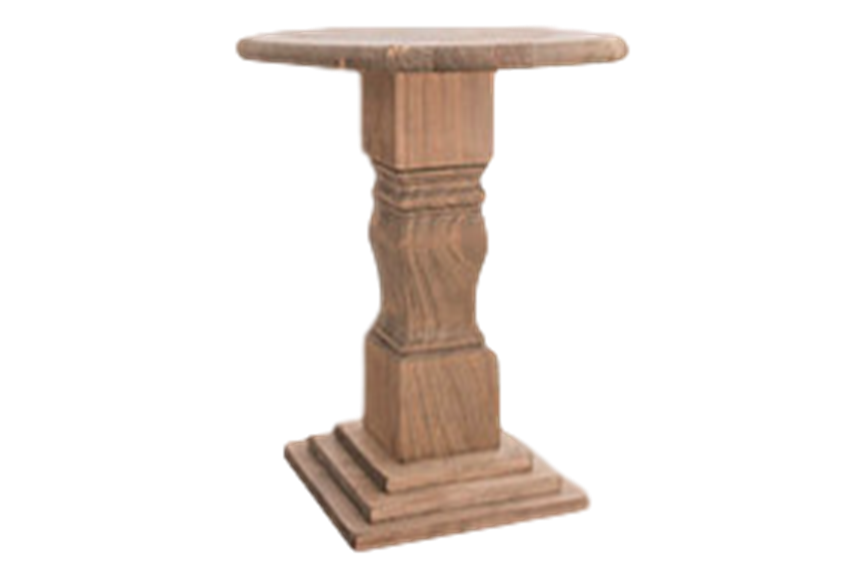 Square Base Pedestal Side Tables